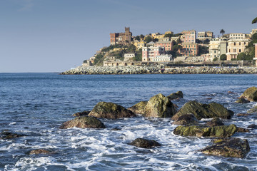 Fototapeta na wymiar Genoa z morza