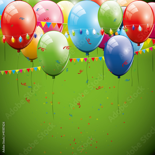 "Green birthday background" Stock image and royaltyfree vector files
