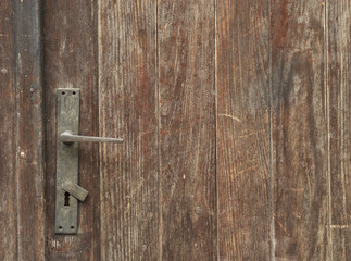 Old door and door handle