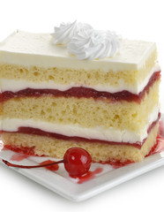 Strawberry Cake Slice