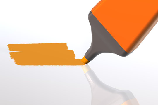 Textmarker Orange