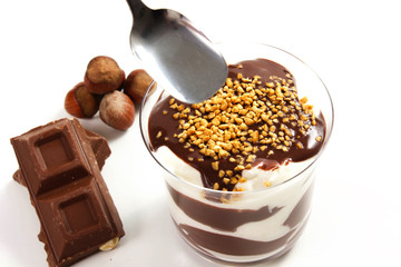 dessert panna e cioccolato