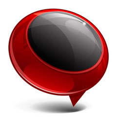 Shiny gloss red banner