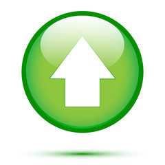 Arrow up on green