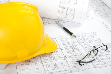 Working on house blueprints