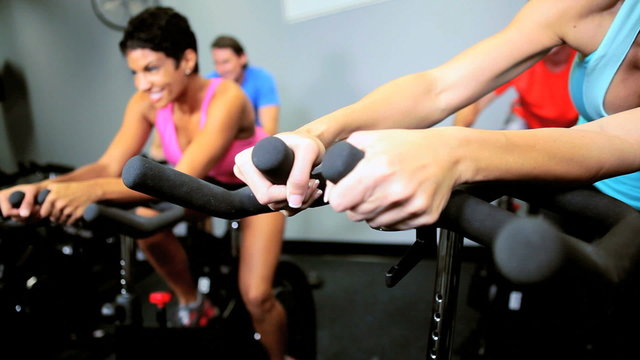 Gym Members Healthy Exercise