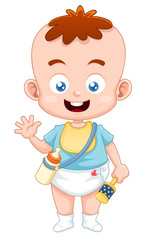 Illustration of Cute baby vector