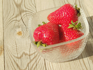 Erdbeeren im Schale