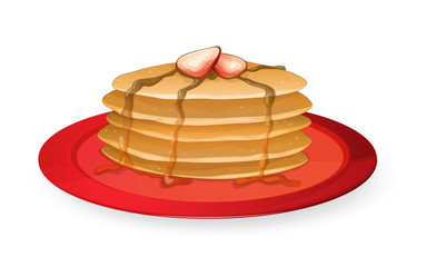 cake with chocolate cream