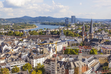 aerial of Bonn, the former capital of Germany - obrazy, fototapety, plakaty