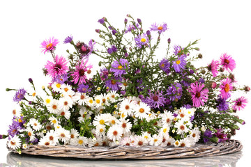 beautiful bouquet of bright flowers