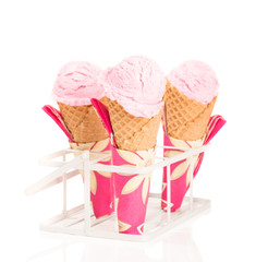 Raspberry Ripple Ice Creams