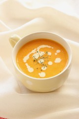 Home made pumpkin soup