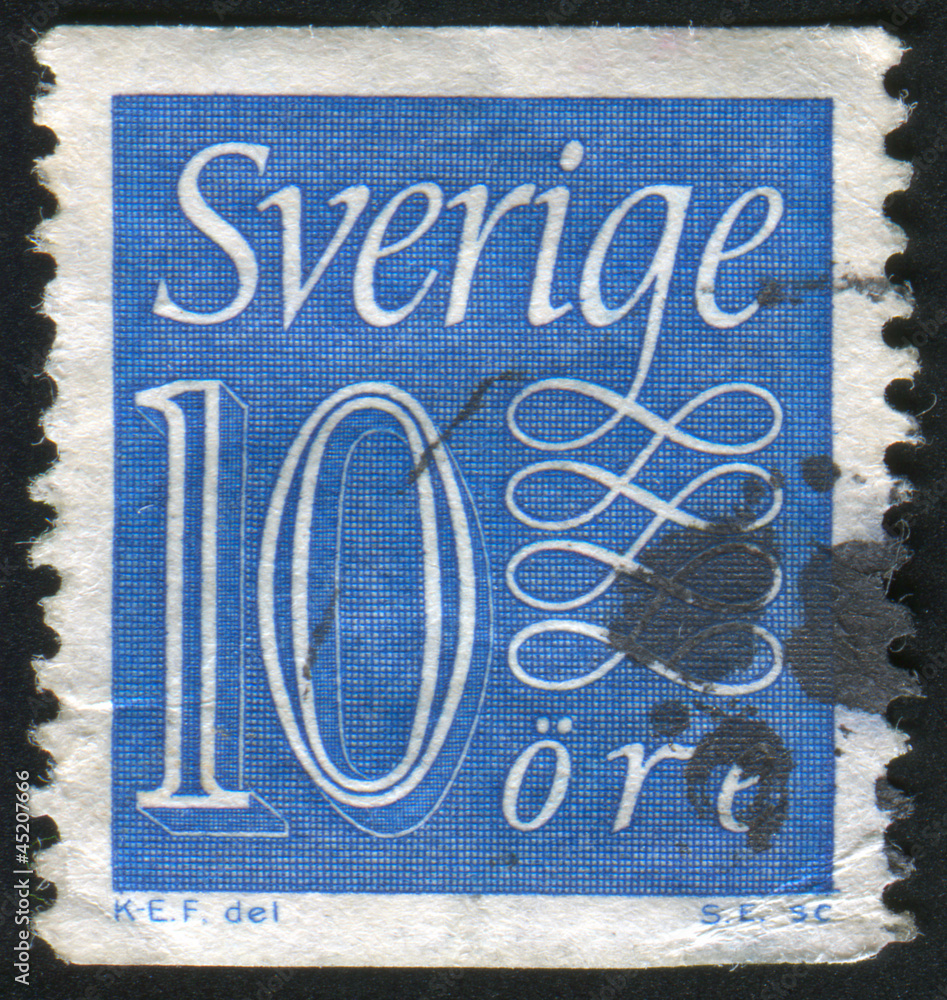 Sticker postage stamp