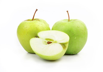 apples green cut