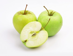 apples green cut