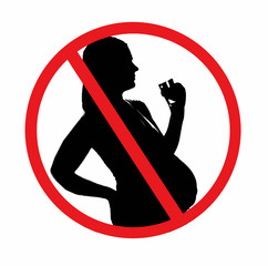 panneau femme enceinte symbole