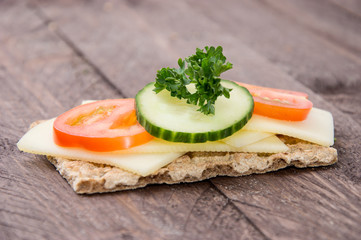 Crispbread with Cheese and Herbs
