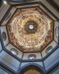 Zelfklevend Fotobehang Brunelleschi's Dome in the Duomo at Florence © wallaceweeks
