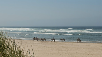Horseback riding on the beach at Cannon Beach Oregon