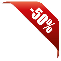 Ecke 50 Prozent Rabatt
