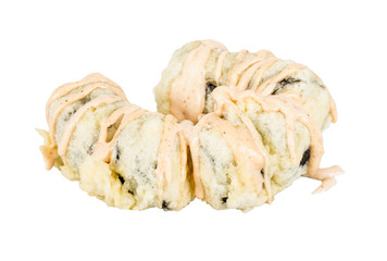 Japanese Cuisine -Tempura Maki Sushi (Deep Fried Roll made of sa