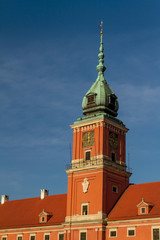 Fototapeta premium Warsaw, Poland. Old Town - famous Royal Castle. UNESCO World Her