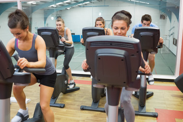 Spinning class in action