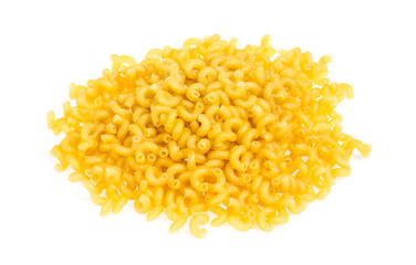 italian pasta (macaroni) isolated on white background