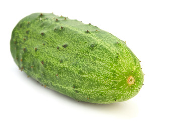 Cucumber on white