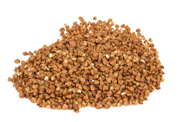 buckwheat on white background