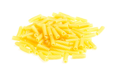 macro closeup of penne pasta background texture