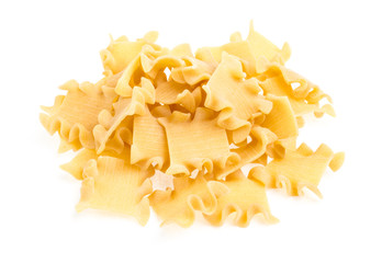 Raw yellow Italian pasta