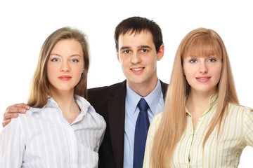 Fototapeta na wymiar Closeup portrait of a business team