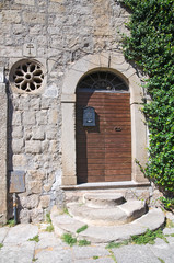 Wooden door. Viterbo. Lazio. Italy.