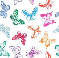 background with butterflies