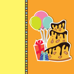 A greeting card. Vector illustration.