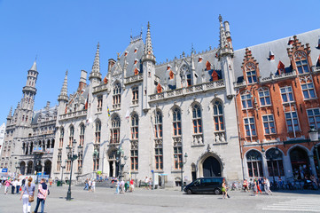Fototapeta na wymiar Sąd Wojewódzki (Provinciaal Hof) w Brugia, Belgia