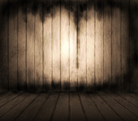 old empty wooden interior for your design