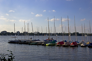 Obraz premium Sailboats in Hamburg