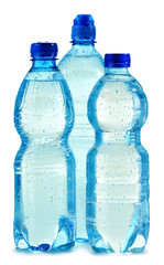 Naklejka premium Polycarbonate plastic bottle of mineral water isolated on white