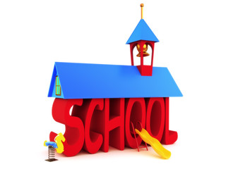 School days, SCHOOL spelled in text on a white background