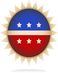 americas patriotic colors in a design