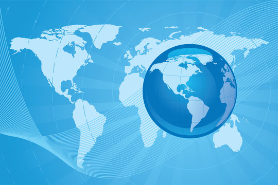 digital vector background image of a globe