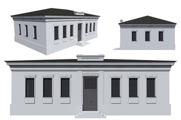 The model of the building