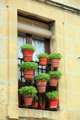 Window Samaniego La Rioja Alava  Euskadi Basque country Spain