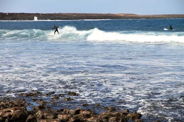 Poster Surf in  Majanicho beach  Fuerteventura Canary islands Spain © ANADEL