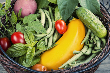 Garden Fresh Vegetable Basket