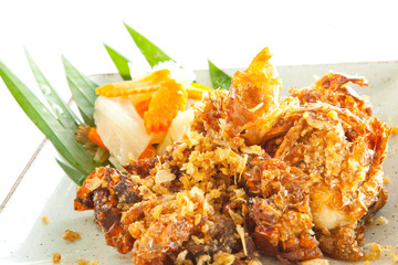 deep fried Soft Shell Crab seafood