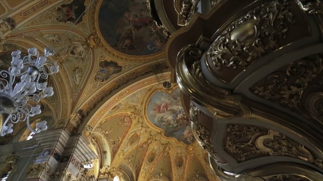 Wonderful Baroque Decoration inside Church